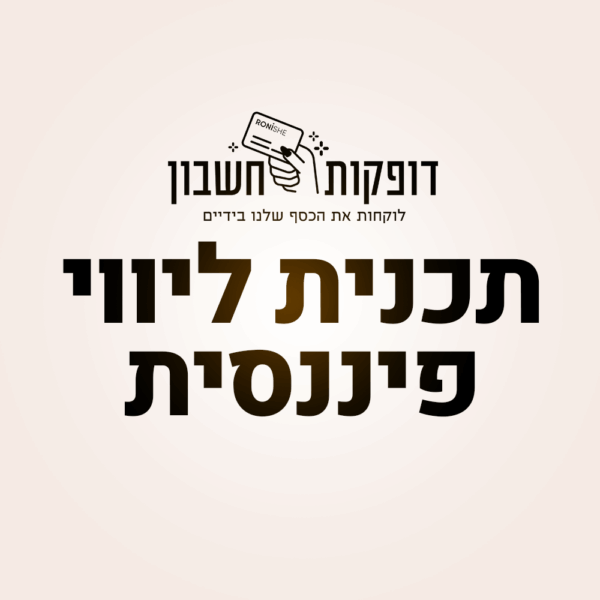תכנית ליווי פיננסי מלאה